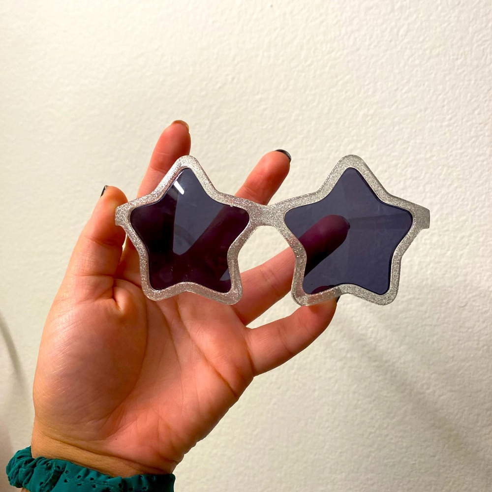 Kids Star-Shaped Silver Sunglasses